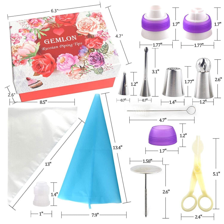 88 PCS Cake Decorating Kit Baking Supplies Piping Bags and Tips Set