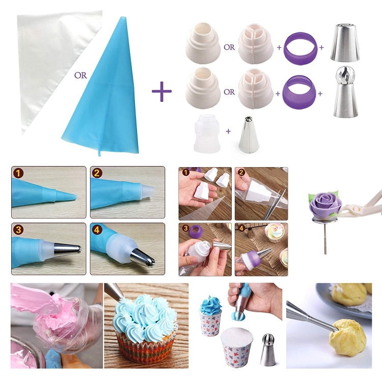 88 PCS Cake Decorating Kit Baking Supplies Piping Bags and Tips Set