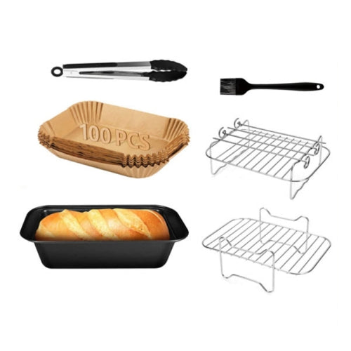 10 PCS Air Fryer Accessories Square Accessories for Ninja 3.7QT-4.2QT