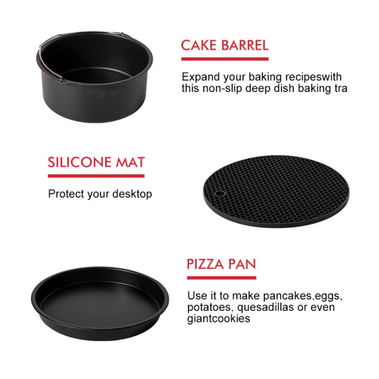 12 PCS Air Fryer Accessories Round Accessories for 5.3QT-6.8QTup
