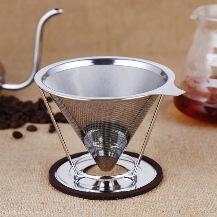 stainless steel cone coffee filter for pour over brewing