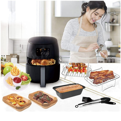10 PCS Air Fryer Accessories Square Accessories for Ninja 3.7QT-4.2QT
