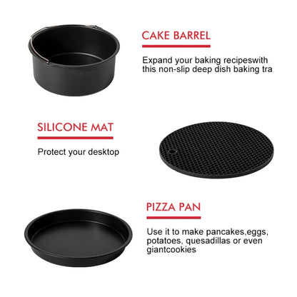 12 PCS Air Fryer Accessories Round Accessories for 5.3QT-6.8QTup