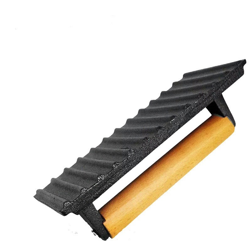 Cast Iron Grill Press with Wooden Handle