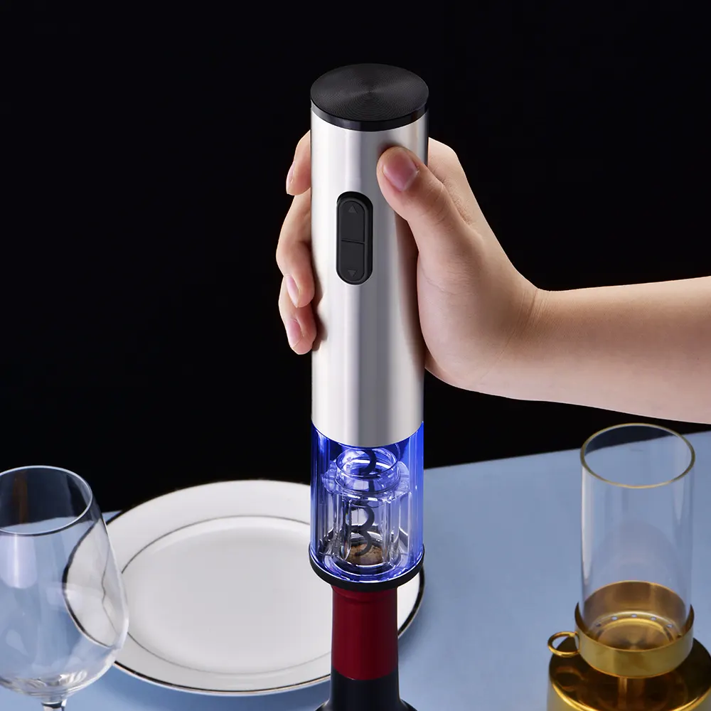 Electric Wine Opener with Foil Cutter Multifunctional Automatic Wine Bottle Corkscrew