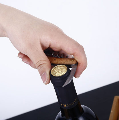Wine Opener Gift Set with Chess Board Elegant Wine Accessories Kit for Entertaining