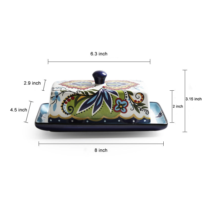 Butter Tray Large Butter Dish Covered