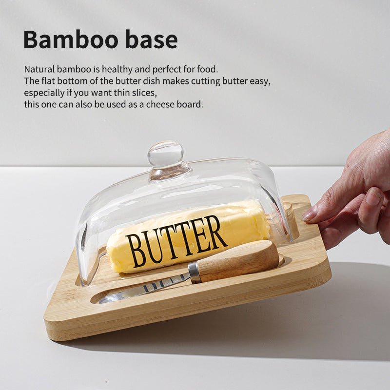 Glass Butter Keeper Tray