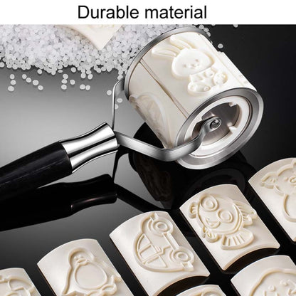 Multifunctional Roller Cookie Mold Stainless Steel Magnetic Replaceable DIY Animal Car Baking Tool