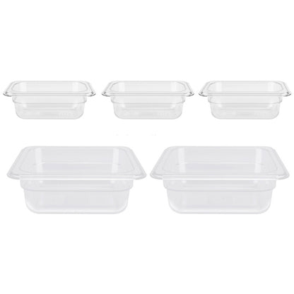 Bamboo Cutting Board with 5 Containers Set