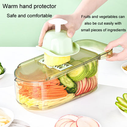 6 in 1 Vegetable Chopper Food Slicer Cutter With Drainer Basket Handguard