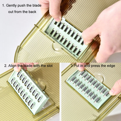 6 in 1 Vegetable Chopper Food Slicer Cutter With Drainer Basket Handguard