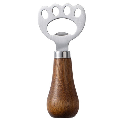 Wooden Bottle Opener Personalized Gifts Acacia Wood Can Opener for Kitchen Bar Restaurant Beer