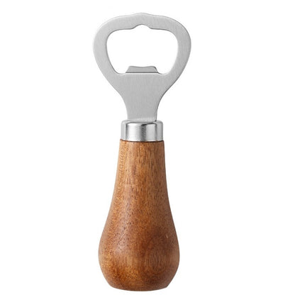 Wooden Bottle Opener Personalized Gifts Acacia Wood Can Opener for Kitchen Bar Restaurant Beer