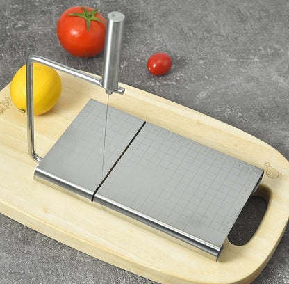 Cheese Slicer with Board and Measuring Grids