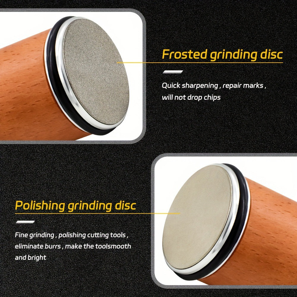 Rolling Knife Sharpener with Diamonds Made Easy 15 & 20 Degree Magnetic Angle