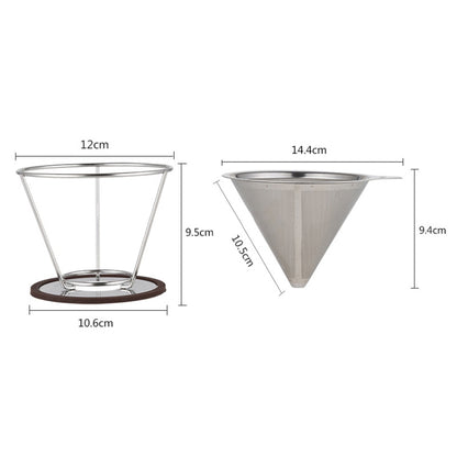 stainless steel pour over coffee filter for coffee enthusiasts