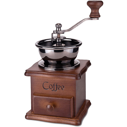 hand crank coffee grinder with retro design